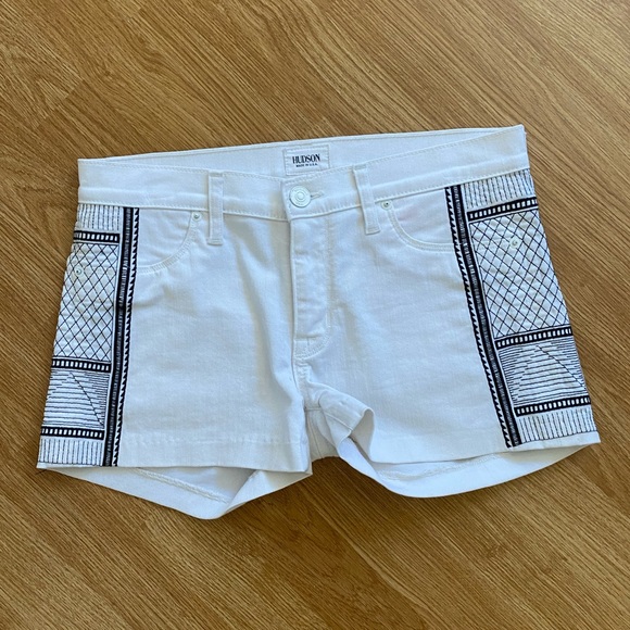 Hudson Jeans Pants - Hudson White Jean Shorts